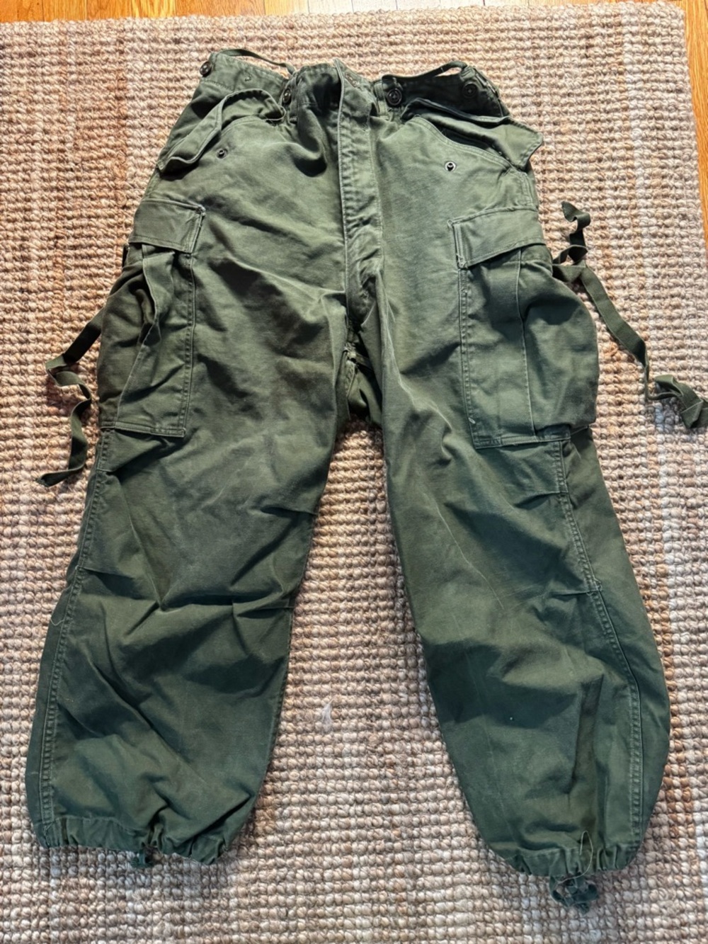 Vintage 1960s M1951 military cargo trousers
